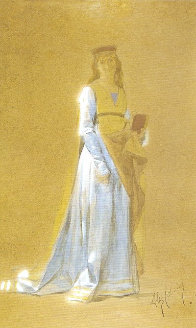 Mittelalterliche Dame von Alexandre Cabanel